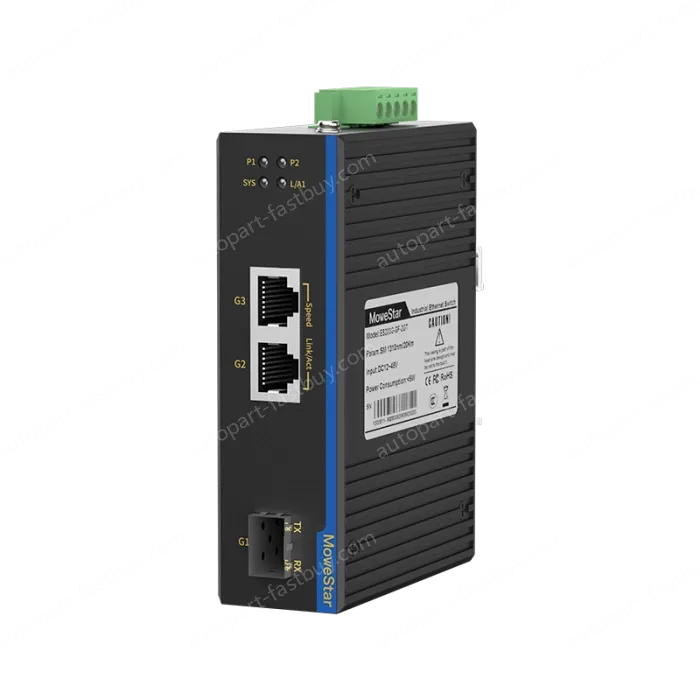 1 Port Gigabit SFP + 2 Ports Gigabit RJ45 Din Rail industrial media converter