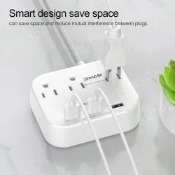 Surge Protector Power Strip 3AC Outlets