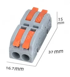 Quick terminal blocks-6 square two in and two out