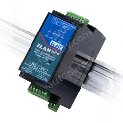 DIN rail type 4 serial port server