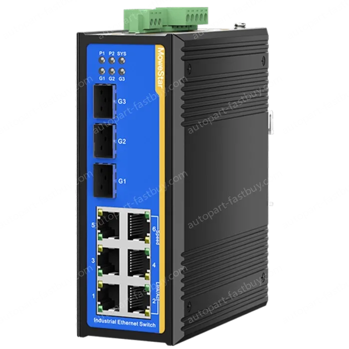 [3 Gigabit + 6 Gigabit Battery] ring network management industrial switch
