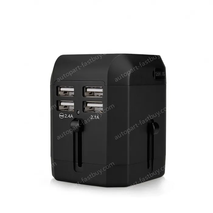 Universal travel adapter with 4 USB KRUSB-WLG3319B