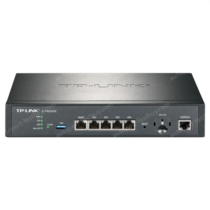 5 RJ45 ports Enhanced firewall