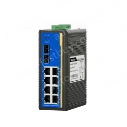 2 Ports Gigabit SFP + 8 Ports Gigabit RJ45 Din-Rail Unmanaged Industrial Ethernet Switch