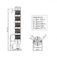 Combined warning lights NLT-50(4F)