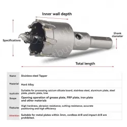 Stainless steel special hole opener 36mm