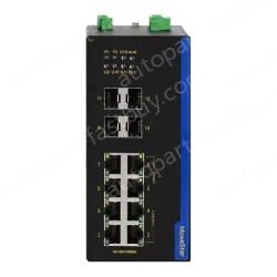 4 Ports Gigabit SFP + 8 Ports Gigabit RJ45 Din-Rail Unmanaged Industrial Ethernet Switch