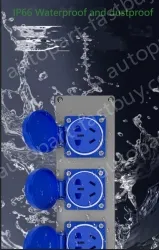 Peacock blue blue 6-in-1 3-hole