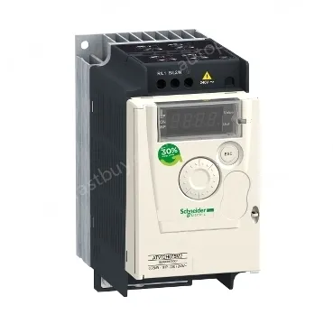 ATV12H075M2 variable speed drive, Altivar 12, 0.75kW, 1hp, 200 to 240V, 1 phase, with heat sink