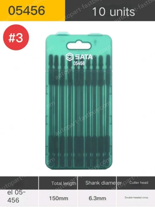 10Pcs double-ended cross #3 with total length 150mm-05456