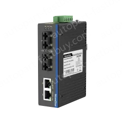 2 Ports 100M F(x) + 2 Ports 10/100M T(x) Din-Rail Unmanaged Industrial Ethernet Switch