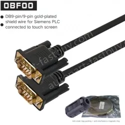 2m gold-plated connector bagged + anti-interference magnetic ring 0BF00