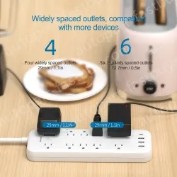 New 10 AC Outlets Surege Protector Power Strip