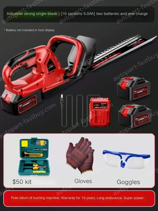 Industrial powerful single-edged 10-cell 5.0Ah two batteries and one charger