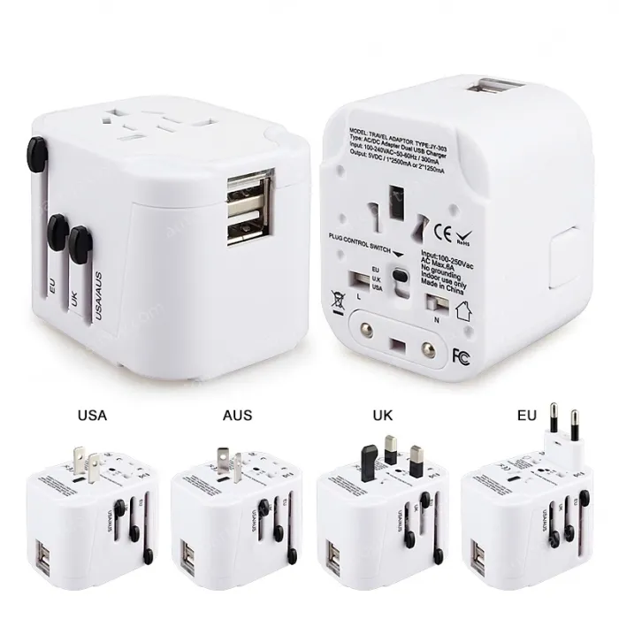 2USB travel adapte 303 KRUSB-WLG3328B