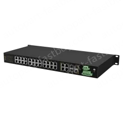 4 Ports Gigabit Combo + 24 Ports Gigabit RJ45 Rack-mount Unmanaged Industrial Ethernet Switch