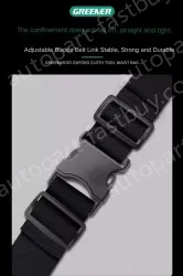 Prevent the drill from falling 1680D wear-resistant zipper+drill anti-drop buckle