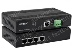 UOTEK 10/100M to 4 Ports RS-232/485/422 Serial Device Server