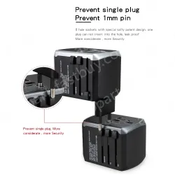 Wontravel travel adapter KRUSB-WLG3307B