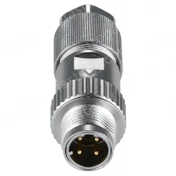 M12 D-Code 4 Pin Male Connector