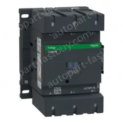 LC1D115BD IEC contactor, TeSys Deca, nonreversing, 115A, 75HP at 480VAC, up to 100kA SCCR, 3 phase, 3 NO, 24VDC coil, open style