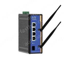 1 Port Gigabit SFP + 4 Ports Gigabit RJ45 Din-Rail Dual Band Wi-Fi6 Wireless Router