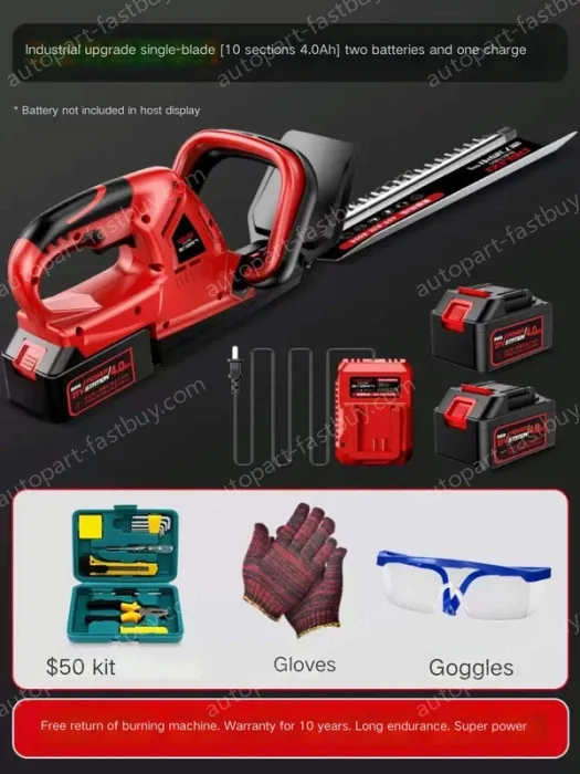 Industrial upgrade single-edged 10-cell 4.0Ah two batteries and one charger