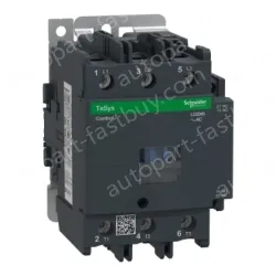 LC1D95M7 IEC contactor, TeSys Deca, nonreversing, 95A, 60HP at 480VAC, 3 phase, 3 pole, 3 NO, 220VAC 50/60Hz coil, open style