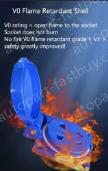 Explosion-proof cast aluminium triplex 5-hole red