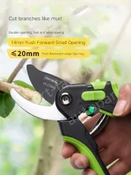 Black 8.5 inch - thick and hard pruning shears