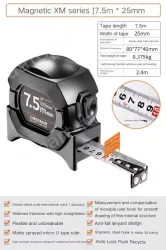 Class I. accuracy 7.5mX25mm, self-locking/lagging / magnetic / double-sided ruler belt