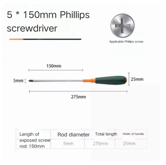 Phillips screwdriver 5*150