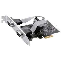 PCI-E to 2-port RS232 serial adapter card