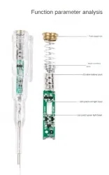 Double-lamp measuring pen 70-250V