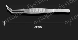 Stainless steel tweezers Curved round head (thick) 20cm