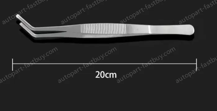 Stainless steel tweezers Curved round head (thick) 20cm