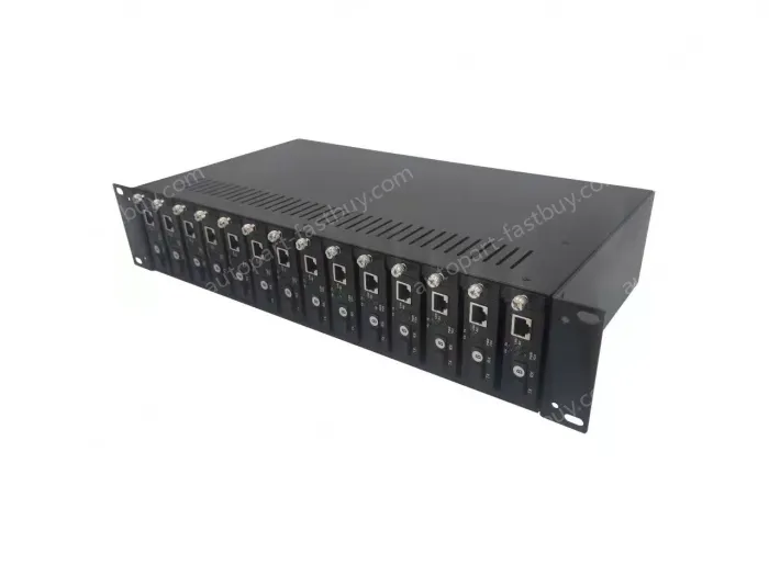 UOTEK UT-N602U14DP 14-slot Fiber Optic Transceiver Rack
