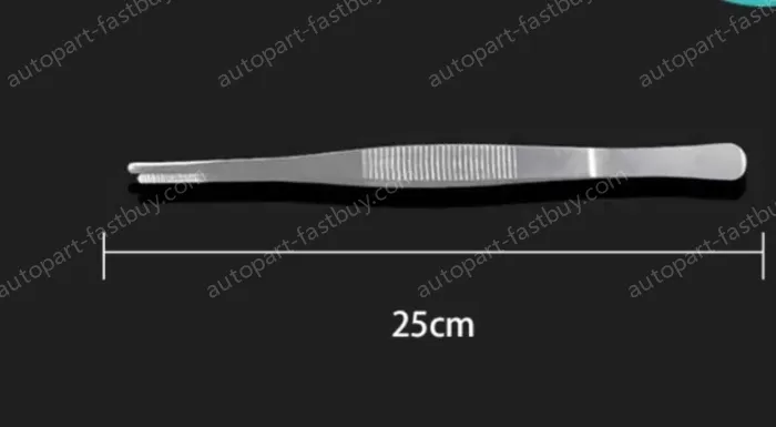 Stainless steel tweezers Straight round head (thick) 25cm