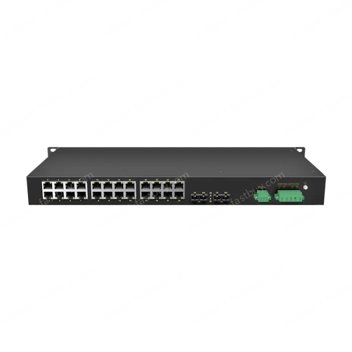 2 Ports 100M F(x) + 24 Ports 10/100M T(x) Rack-mount Unmanaged Industrial Ethernet Switch