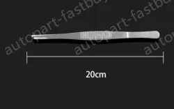 Stainless steel tweezers Straight round head (thick) 20cm