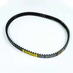 Self centering silent synchronous belt with herringbone teeth