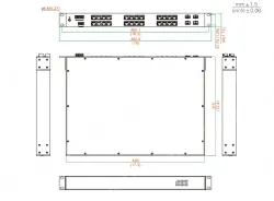 UOTEK 24+4G Rackmount Gigabit Unmanaged Industrial Ethernet Switch