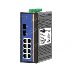 2 Ports Gigabit SFP + 8 Ports Gigabit T(x) Din-Rail Managed Industrial Ethernet Switch