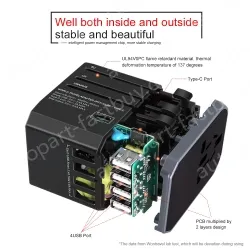 Type C travel adapter usb