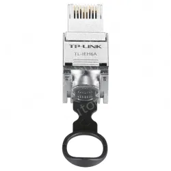 Category 6 shielded industrial network crystal head