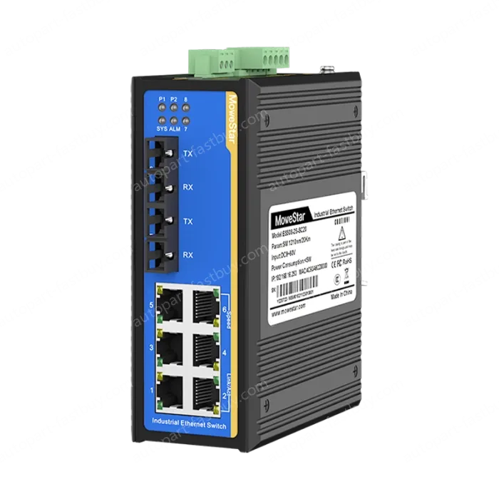 8 Ports 10/100M Din-Rail Managed Industrial Ethernet Switch