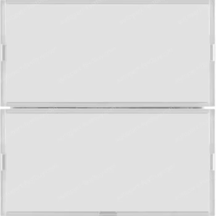 Push-button 2gang, RGB LED, int. temp. sensor, KNX - S.1/B.3/B.7, f. p.white