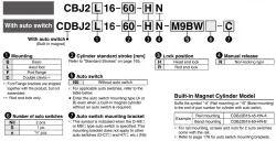 With End Lock CBJ2 Series ø16