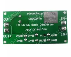 DC-DC high-voltage buck module regulated power board Input DC 10~80V Output 3.3V