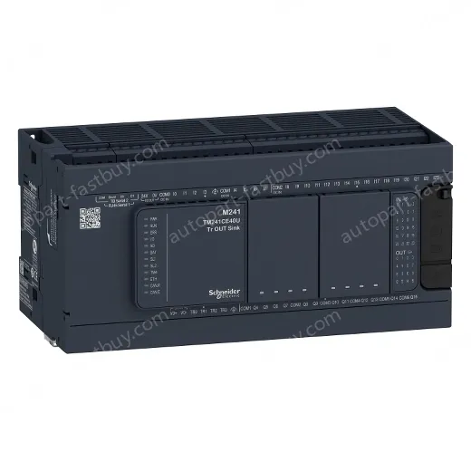 TM241C40R logic controller, Modicon M241, 40 IO, relay